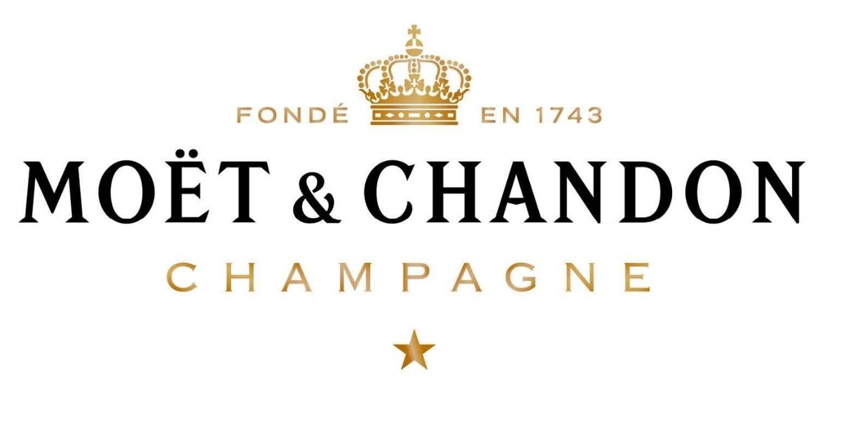 Moet & Chandon 酩悅香檳經典品牌標誌，LVMH集團旗下最知名香檳品牌，代表法國香檳品質與奢華形象